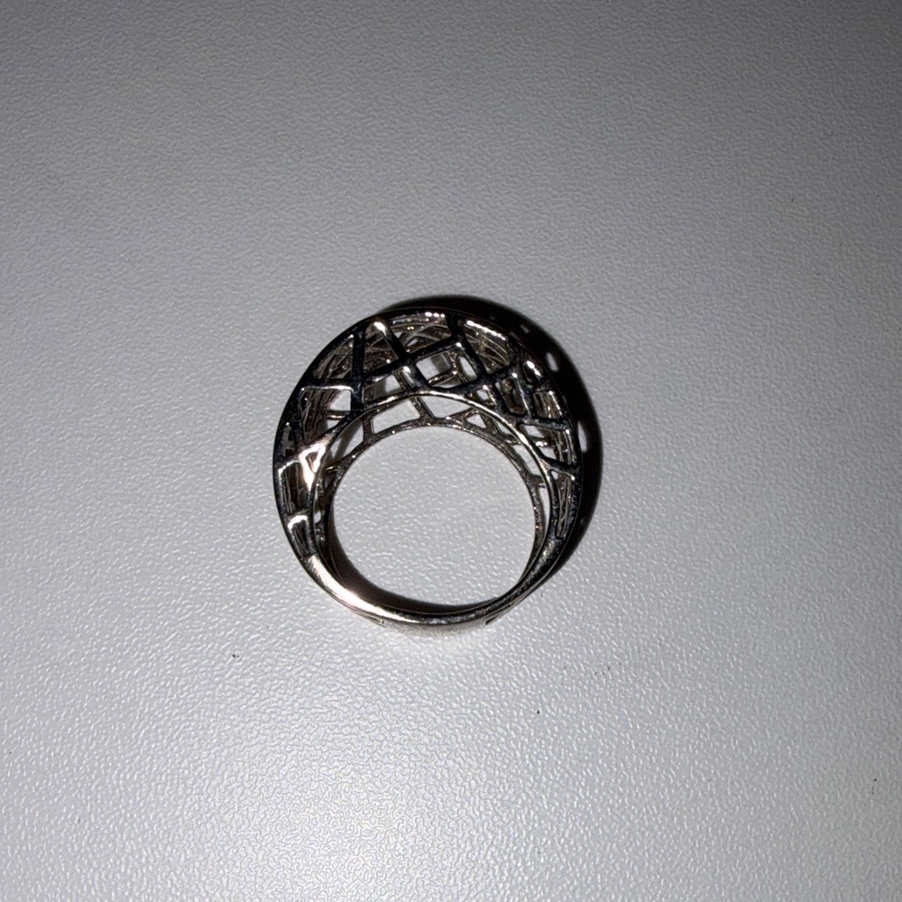 Silver Geometric Ring